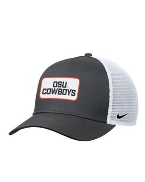 Nike Oklahoma State Cowboys 2025 On-Field Rise Trucker Performance Adjustable Hat - Gray
