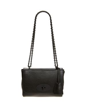 Mulberry Lily Grained Leather Shoulder Bag - Black