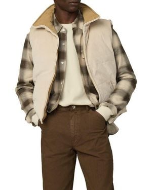 Joe's Jeans Reversible Corduroy Puffer Vest - Natural