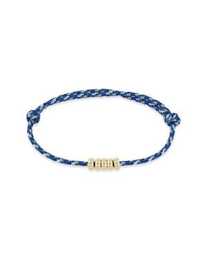 Zoe Chicco 14K Beaded Paracord Bracelet - Blue