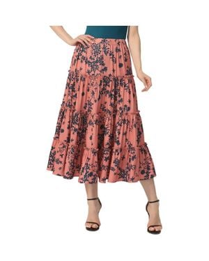 Kimi + Kai Tiered Midi Skirt