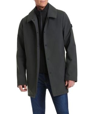Vince Camuto Longline Jacket With Bib - Black