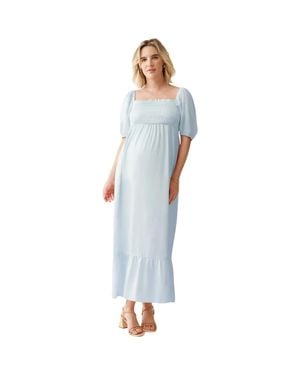 Ingrid & Isabel The Shower Maternity Maxi Dress - Blue