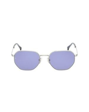 Rag & Bone 53Mm Geometric Sunglasses - Blue