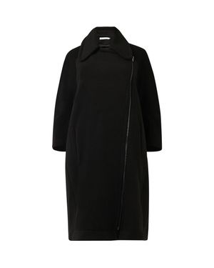 eem Boxy Biker Coat - Black