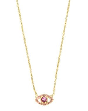 Kurt Geiger Pavé Evil Eye Pendant - White