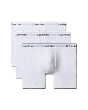 Calvin Klein Icon 3-Pack Stretch Cotton Boxer Briefs - Blue