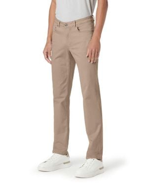 Bugatchi Preston Straight Leg Five Pocket Pants - Natural