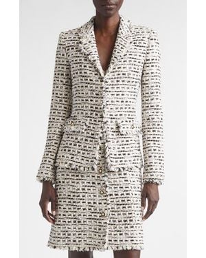 St. John Claudine Tweed Jacket - White