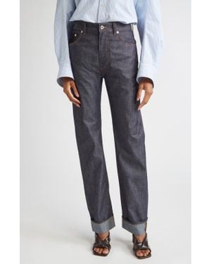 デニム・ジーパン Bottega Veneta Denim Jeans With Turned-Up Hem BOTTEGA VENETA | Turn Up Medium Wash Denim Jeans | Women