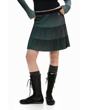 Desigual Plissé Skirt - Black