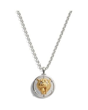 Awe Inspired X Jhené Aiko Saber-Tooth Cat Pendant Necklace - Metallic