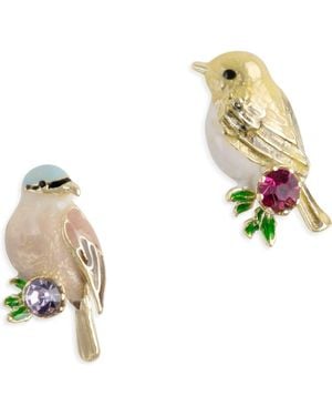 Bill Skinner Studio Goldcrest & Coal Tit Duet - White