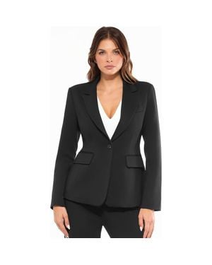 Popilush Shape-Sculpting Fitted Jacket - Black