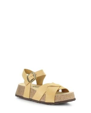 Bos. & Co. Cielo Platform Wedge Sandal - Natural