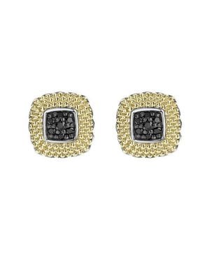 Lagos 18K & Sterling Diamond Lux Diamond Square Stud Earrings - Multicolor