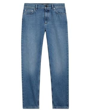 ZEGNA Cotton Roccia Straight Leg Jeans - Blue