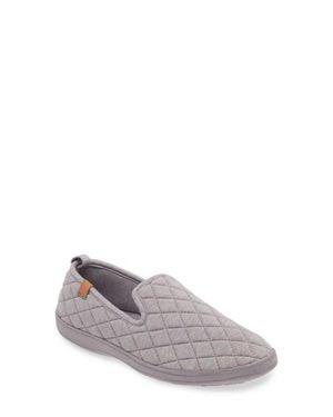 Acorn Lupine Quilted Slipper - Gray