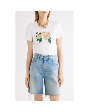 Chloé Lemon Graphic T-Shirt - Blue
