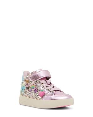 Steve Madden Kids' Tdelight High Top Sneaker - Pink