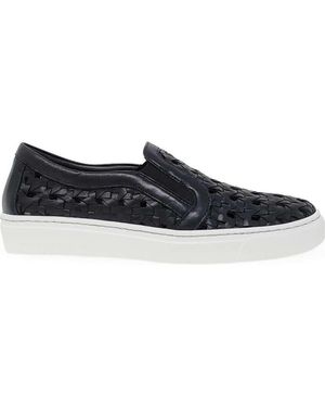 Madison Maison Leather Woven Sneaker - Blue