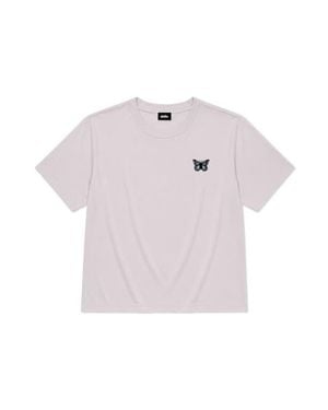 Alix Butterfly Relaxed Midweight Jersey Tee - Pink