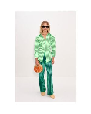 Simon Miller Pia Poplin Pant - Green