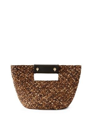 Helen Kaminski Mini Remi Braided Raffia Tote - Brown