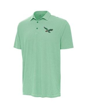 Antigua Philadelphia Eagles Twine Performance Polo - Green