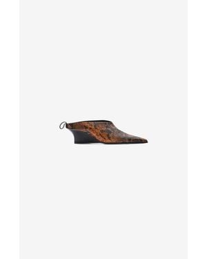IRO Python Fauve Mule - White