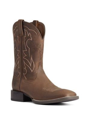 Ariat Sport Outdoor Square Toe Cowboy Boot - Brown