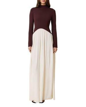 Solid & Striped The Soglio Long Sleeve Maxi Swetter Dress - Multicolor