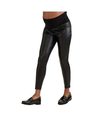 HATCH The Vegan Stretch Leather Legging - Gray