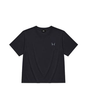 Alix Butterfly Relaxed Midweight Jersey Tee - Blue