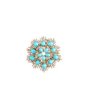 Susan Caplan 1960S Avon Brooch - Blue
