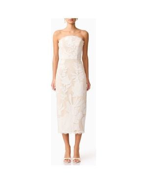 Elliatt Flor Strapless Cocktail Dress - White