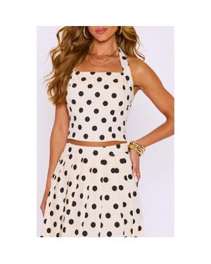 Vici Collection Cami Polka Dot Halter Top - Multicolor