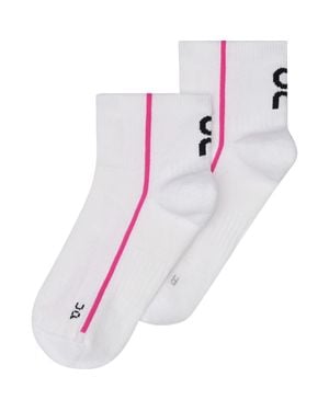 On Shoes Court Mid Socks - Pink