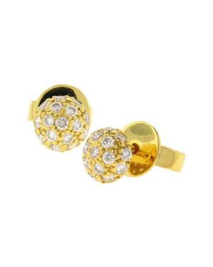 Sethi Couture Pav� Diamond Ball Stud Earrings - Metallic