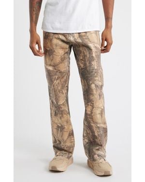 Pleasures X Realtree Hendrix Flared Jeans - Natural