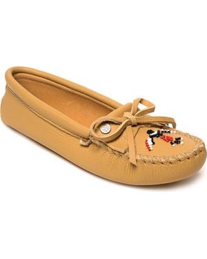 Minnetonka X Lucie Skjefte Thunderbird 'Animikii' Softsole Slipper - Metallic
