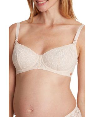 Cache Coeur Bliss Lace Maternity/Nursing Bra - Natural