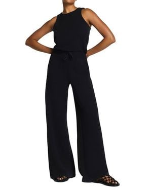 Spanx Airessentials French Rib Jumpsuit - Blue