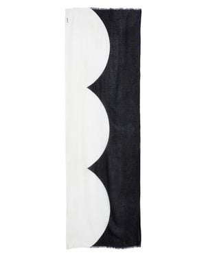 Akris Cloud Cashmere Fringe Scarf - Blue