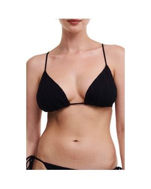 Chantelle Pulp Jacquard Triangle Bikini Top - Black