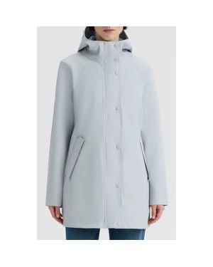 HUNTER Acacia Waterproof Rubberized Raincoat - Blue