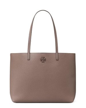 Tory Burch Mcgraw Leather Tote - Brown
