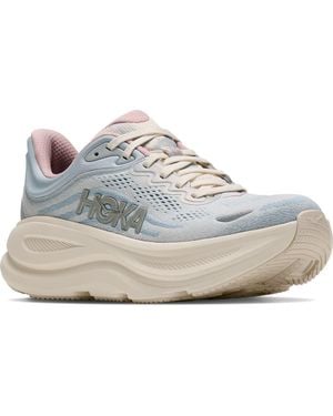 Hoka One One Bondi 9 Glimmer Running Shoe - Gray