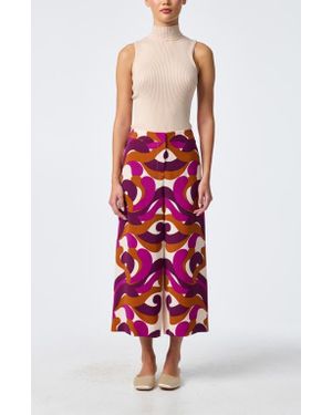 Trina Turk Short Weekend 2 Printed Cropped Pant - Red