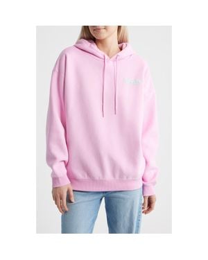 Rip Curl Surf Puff Print Graphic Hoodie - Pink